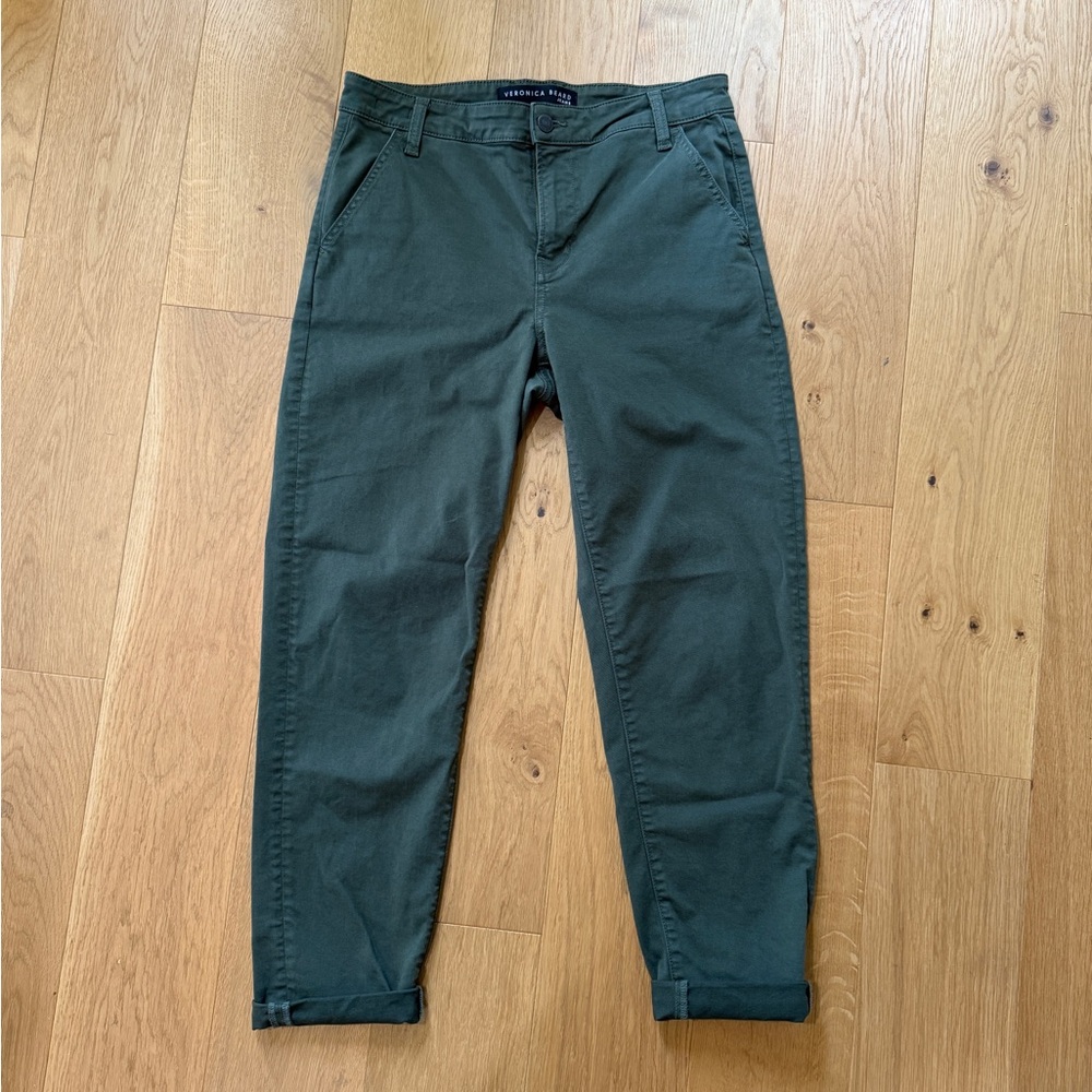 Veronica Beard Army Green Chinos